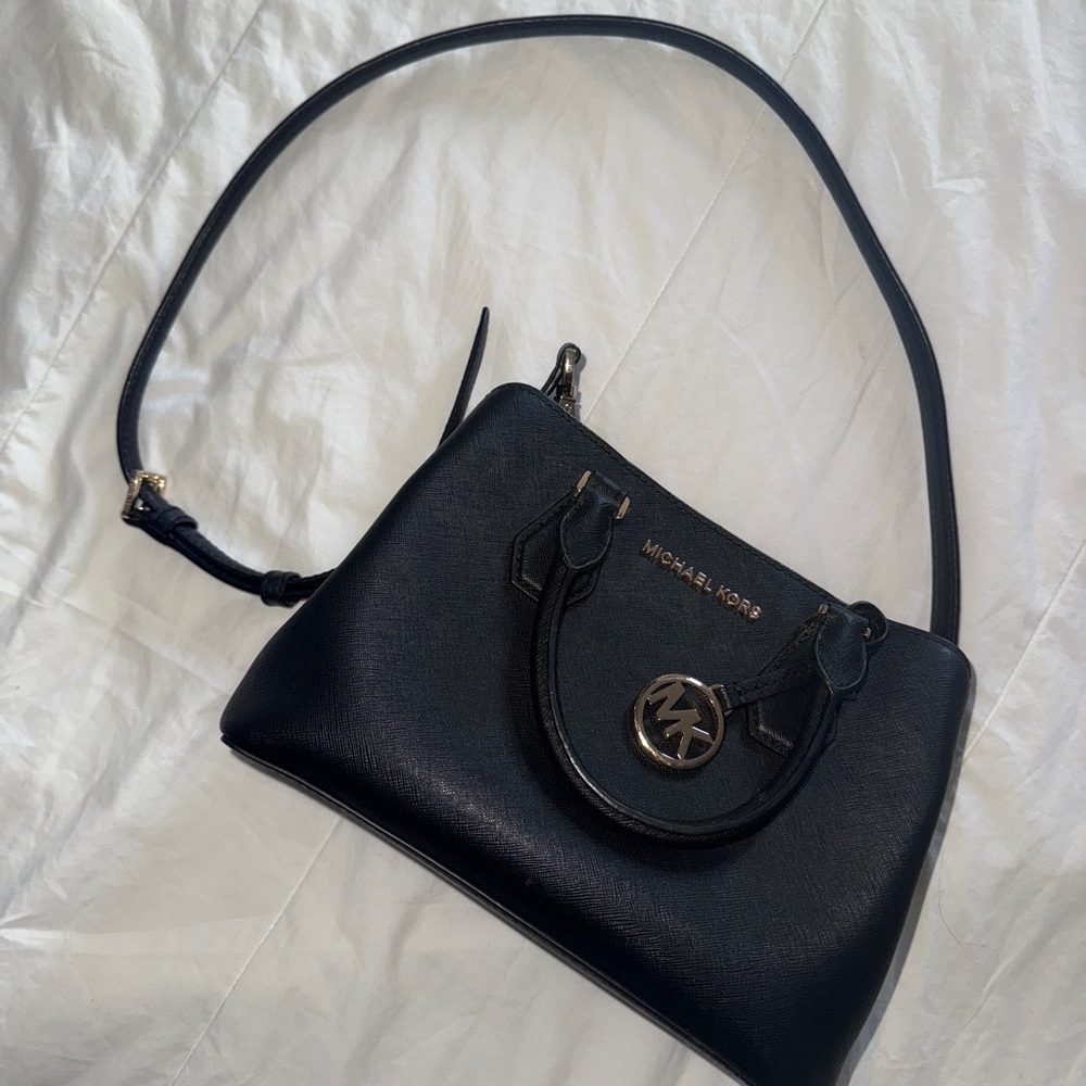 Michael Kors Navy Satchel Bag